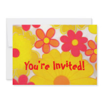 You're Invited!-Flower Design Invitation