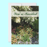 You're Invited flower garden invitations