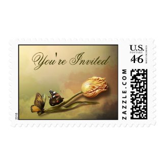 you're invited love postage stamps