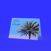 You're Invited Palm Tree cards