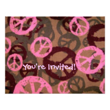 You're Invited!-Peace Signs Invite