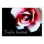 You're Invited Pink Rose Greeting Card