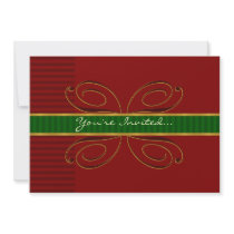You're Invited... Red/Green/Gold invitations