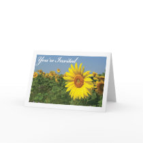 Youre Invited Sunflower cards