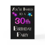 You're Invited to a 30th Birhday Party cards