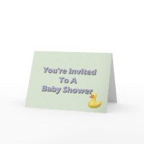 You're Invited To A Baby Shower Greeting Cards