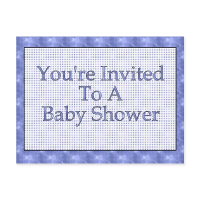 You're Invited To A Baby shower Postcard by JustParties