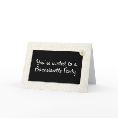 You're invited to a Bachelorette Party Card by dndartstudio