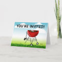 You're Invited to a Cookout invitation (barbeque) card