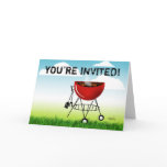 You're Invited to a Cookout invitation (barbeque) Greeting Cards