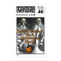 You're Invited To A Halloween Party postage
