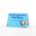 You're Invited To A Pool Party cards by TheStampStore You're Invited To A Pool Party cards