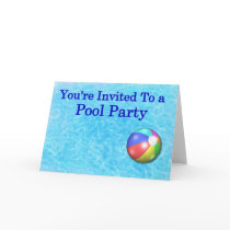You're Invited To A Pool Party cards by TheStampStore You're Invited To A Pool Party cards