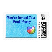 You're Invited To A Pool Party postage by TheStampStore You're Invited To A Pool Party postage