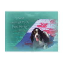 You're Invited To A Pool Party Postcard by NormaJean35 You're Invited To A Pool Party Postcard