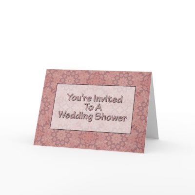 You&#39;re Invited To A Wedding Shower Greeting Card