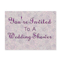 You're Invited To A Wedding Shower Invitation postcards
