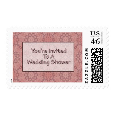 You're Invited To A Wedding Shower Postage Stamp