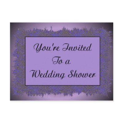 You're Invited To A Wedding Shower Postcard