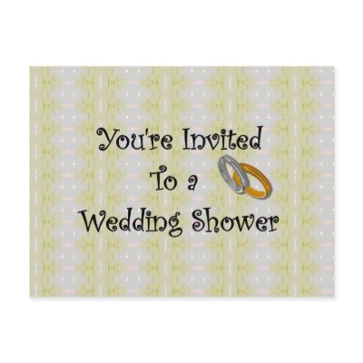 You're Invited To A Wedding Shower Post Card