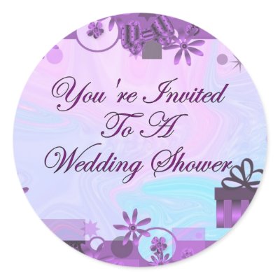 You're Invited To A Wedding Shower Sticker
