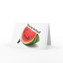 Youre Invited Watermelon and Ant cards by DoodleBugTees Youre Invited Watermelon and Ant cards
