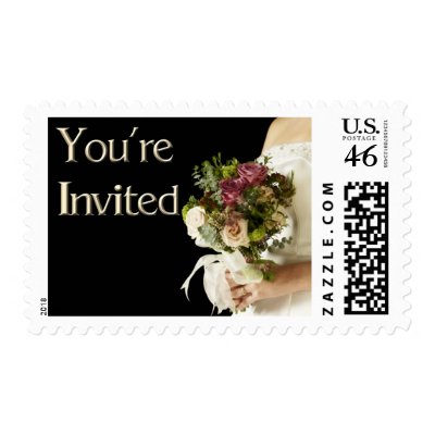 You&#39;re Invited wedding postage