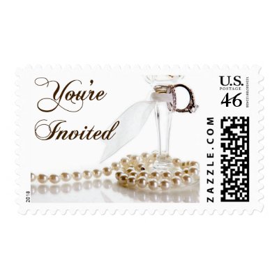 You&#39;re Invited wedding postage