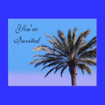You're Invitee palm tree postcards