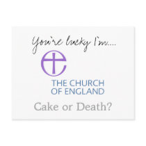 You're Lucky I'm Church of England Post Card