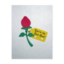 You're my best bud! post card