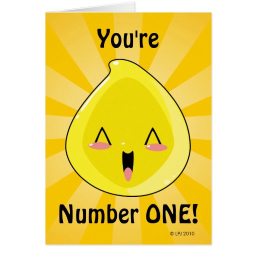 You're Number One Chibi Tinkle Card | Zazzle