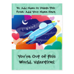 You're Out of this World Valentine Post Cards