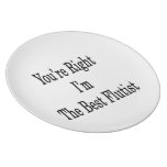 You're Right I'm The Best Flutist Party Plate