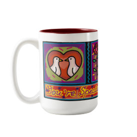 You're Special Kissing Love Birds Mug You're Special Kissing Love Birds Mug