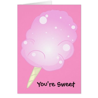 You're Sweet Cotton Candy Card by BellyJeans