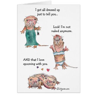 You're the Best Naked Mole Rat Card