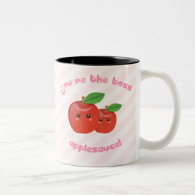 You're the boss, applesauce! mug