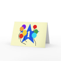 You're the Star 1st Birthday Tshirts and Gifts Greeting Card