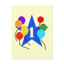 You're the Star 1st Birthday Tshirts and Gifts Postcards