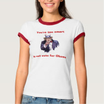 You're too smart t-shirts by obamahope You're too smart t-shirts
