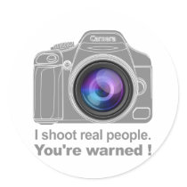 You're Warned! Round Sticker