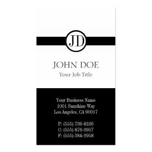 YourJobTitle Pendant White Business Card Templates (front side)