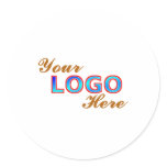 yourlogohere round stickers