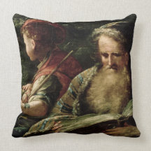 Youth and Age (oil on panel) Throw Pillow