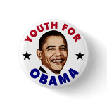 Youth For Obama Button buttons