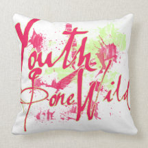 Youth Gone Wild Throw Pillows