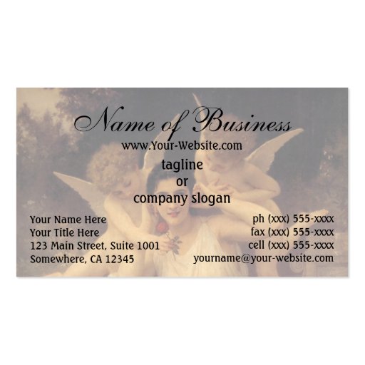 Youth (Jeunesse) by William Adolphe Bouguereau Business Cards