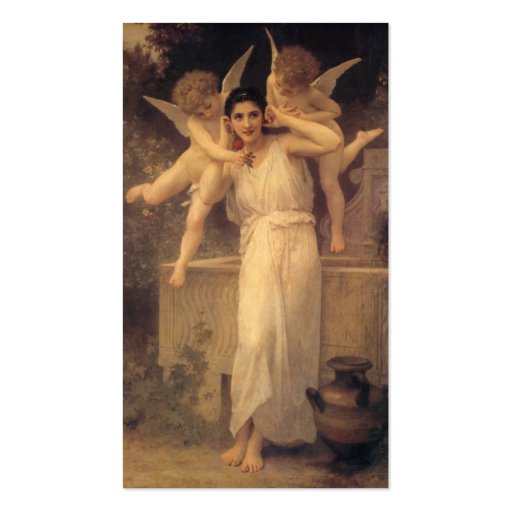 Youth (Jeunesse) by William Adolphe Bouguereau Business Cards (back side)