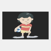 Youth Soccer Rectangular Sticker